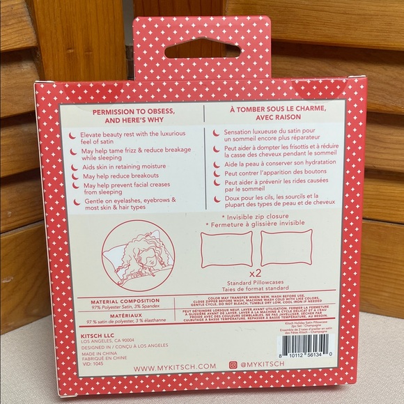 Kitsch Satin Pillowcase Set - Shimmery Silver Taupe - Picture 4 of 15